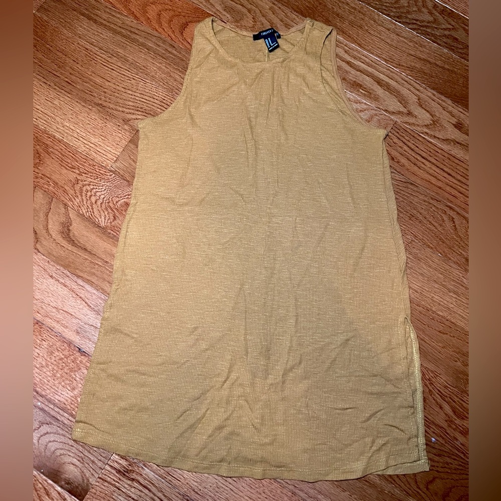 Womens Mustard Yellow Top Size Medium